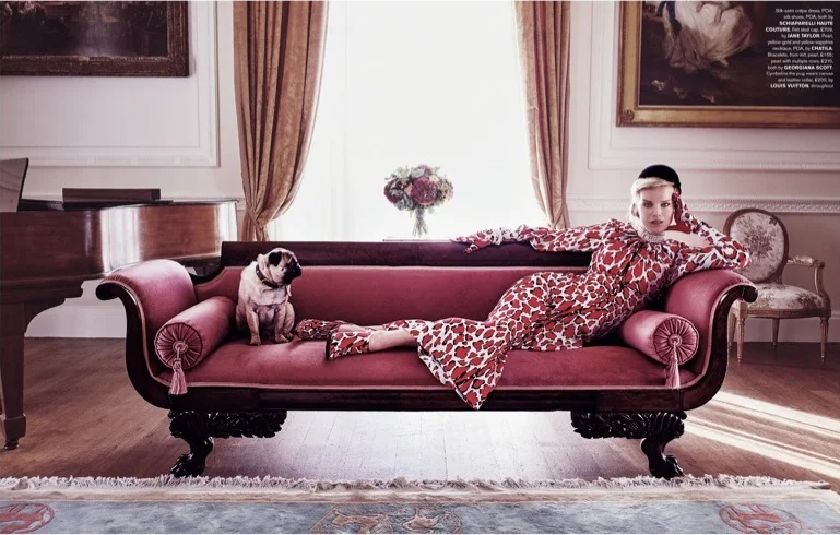 アート・デザイン・音楽 Vs. Magazine Eva Herzigova Chanel Iman Eva Herzigova Is To The Manor Born, Lensed By Simon Emmett For